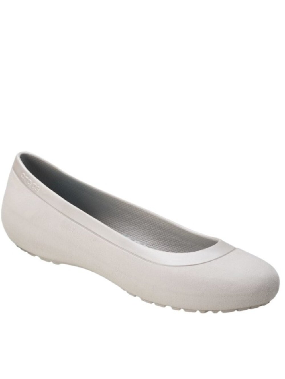 Crocs Women's Quartz Gray Brooklyn Almond Toe Slip-On Ballet Flats Size 11